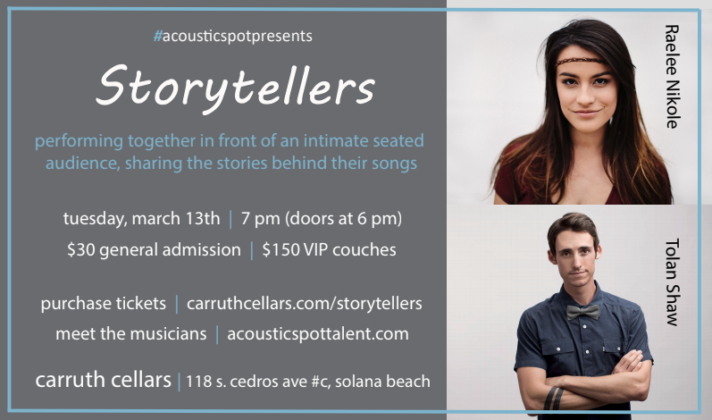 Acoustic spot story tellers